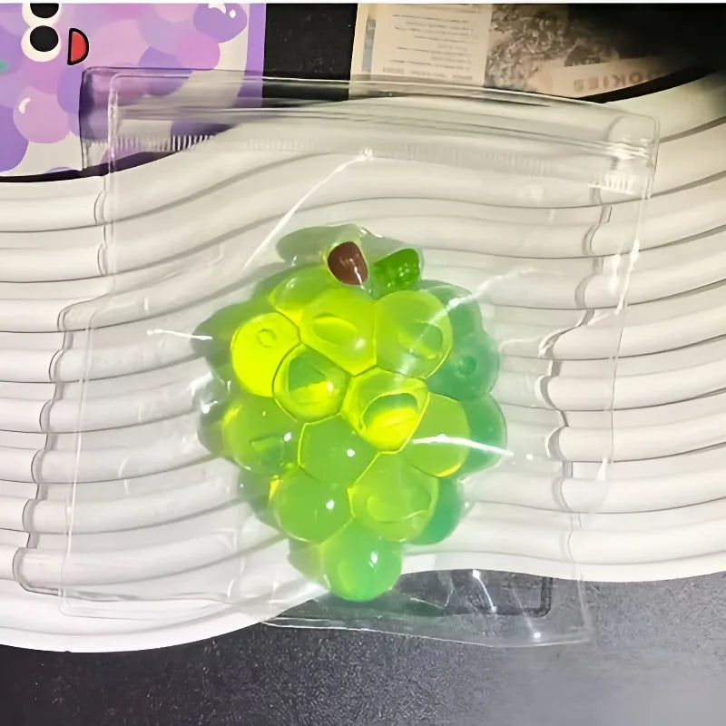Green squishy jelly grape fidget toy